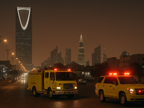 الدفاع المدني السعودي يعلن زوال الخطر بعد إنذارين في الرياض والخرج الدفاع المدني السعودي يعلن زوال الخطر بعد إنذارين في الرياض والخرج