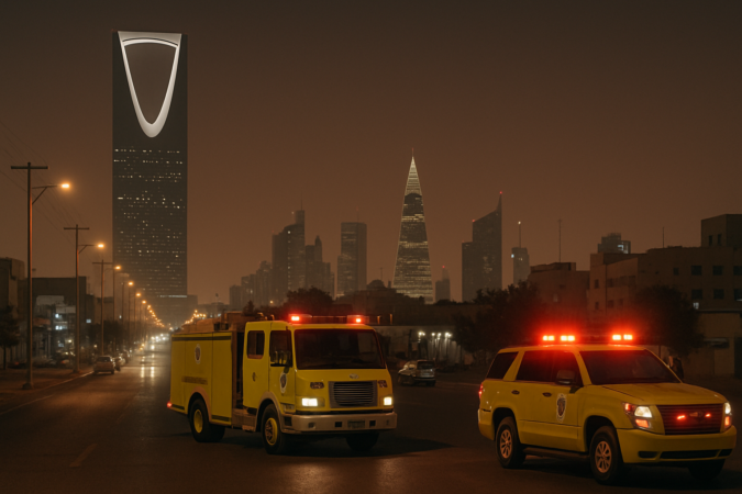 الدفاع المدني السعودي يعلن زوال الخطر بعد إنذارين في الرياض والخرج